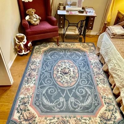 Country Blue Area Rug