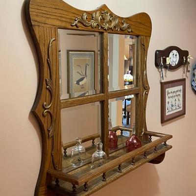 Wooden Entrance Mirror