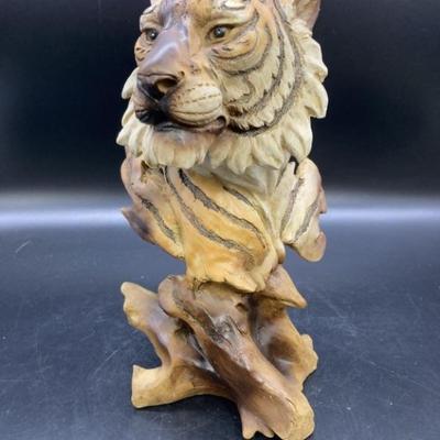 12in Resin Tiger Sculpture