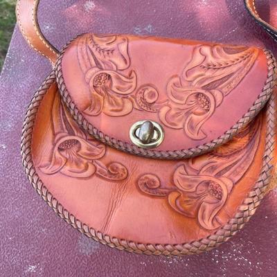 Hand made leather purse