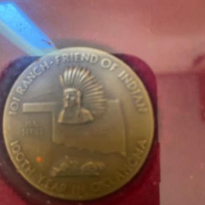 These coins come in collection display case from Oklahoma 
