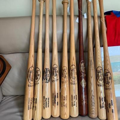 Sweet baseball bat collection
