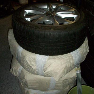 Set of 5 NEW AUDI Tires and 18 inch 5 Lug rims