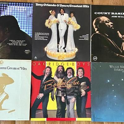A small selection of the LPâ€™s available.
