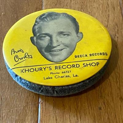 Record cleaner with Bing Crosby on the front