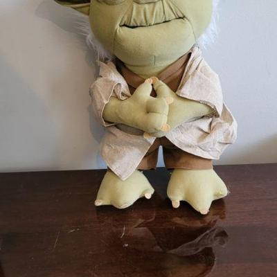 Retro Yoda Plush Speaks 