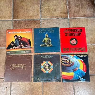 (6pc) ROCK RECORDS | LP vinyl rock albums, including Jefferson Starship 
