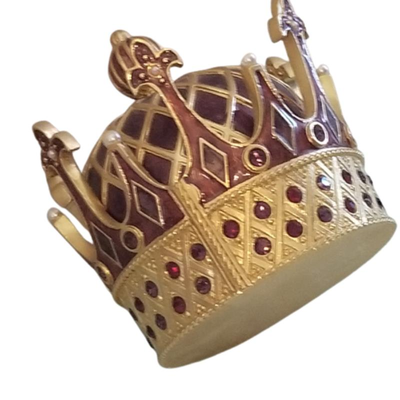 Edgar Berebi~ Jeweled Crown Ring Box Limited Edition 