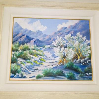 Painting by Marie Slusser 
N. Orange County and Coachella Valley artist. 