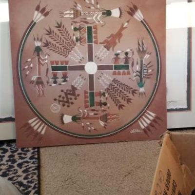 native American sand painting
