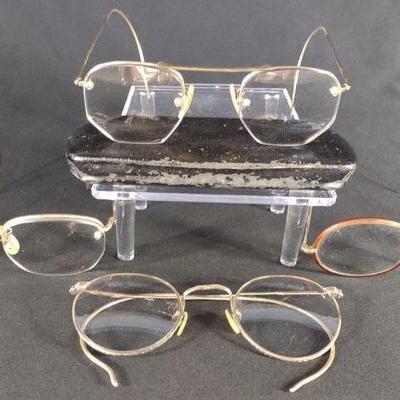 4 Vintage 12K GF Eyeglasses Shuron, B&L, Windsor