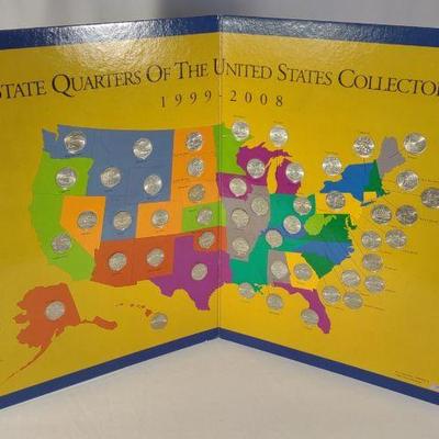 Complete First State Quarters 1999-2008 Coin Map