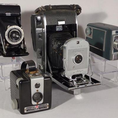 4 Vintage Cameras (Polaroid & Kodak)