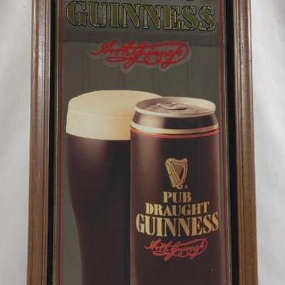 Pub Draught Guinness Beer Advertising Mirror
