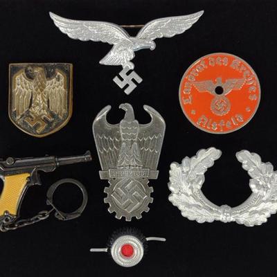 WWII German Metal Insignia Badges