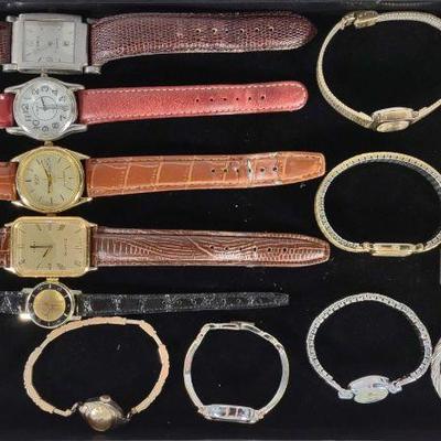 Collection of Vintage Wrist Watches & Parts
