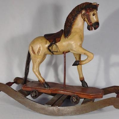 19" Wooden Rocking Horse