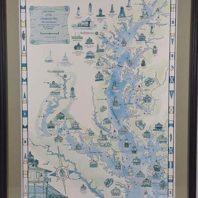 Mary Stokes Lighthouses of Chesapeake Bay Print