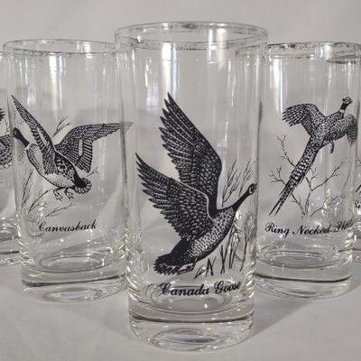 Set of 7 Game Bird Drinking Glasses