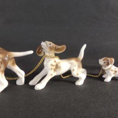 English Pointer Dog Porcelain Figurine