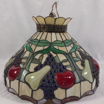 Tiffany Style Slag Glass Pendant Light Fixture
