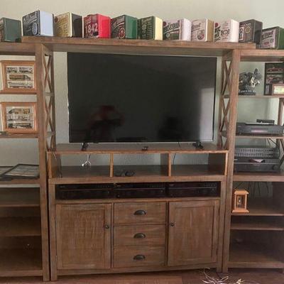 58 ' TV-- TV Stand, 2 Bookcases