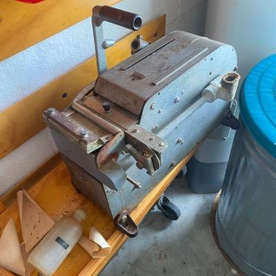 old fashion taping machine