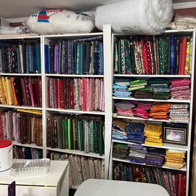 Lots of fabric in all colors 