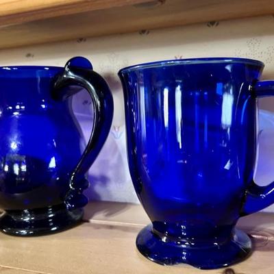 Cobalt blue glassware 