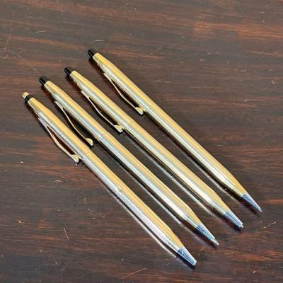 (4pc) CROSS GOLD PENS | Including a Cross 14k gold pen and three Cross gold filled pens
