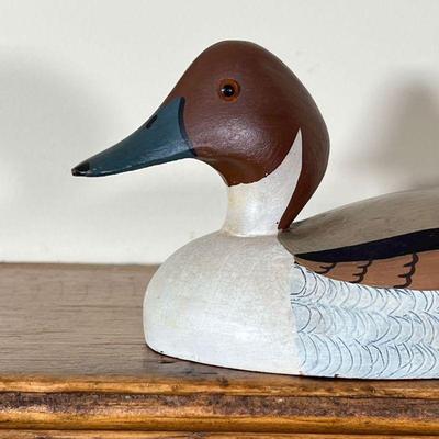 FINTAIL PAINTED DECOY | Stamped on the underside, 