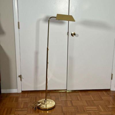 BRASS FLOOR LAMP | Brass floor lamp, rotating and height adjustable - h. 47-1/2 in.