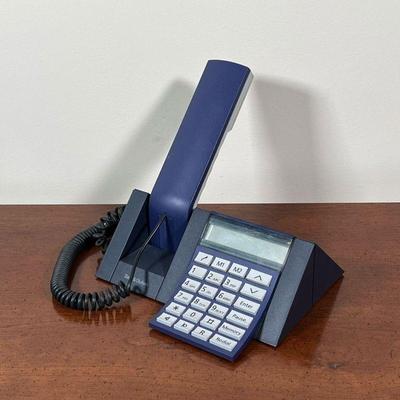 BANG & OLUFSEN TABLE PHONE | Beocom 1600, B&O 1008068, mid-century modern corded phone, navy blue / indigo