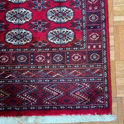 BOKHARA STYLE MAT | Topaz Couristan label, made in Belgium - 3 ft. 9 in. x 2 ft.