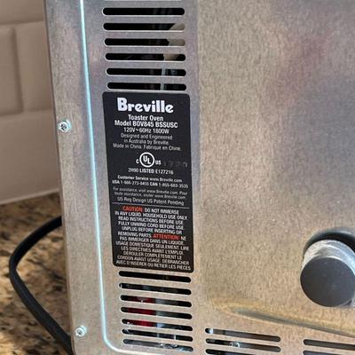 BREVILLE SMART TOASTER OVEN | Multi-setting digital toaster oven with digital screen, Model BOV845 BSSUSC - h. 10-3/4 x w. 18-1/2 x d....