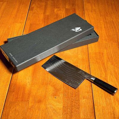 SHUN CUTLERY CLEAVER | Hand crafted Japanese-style vegetable cleaver - blade l. 7 in.
