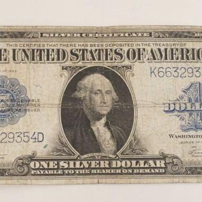1204	ONE DOLLAR US LARGE NOTE 1923 SILVER CERTIFICATE
