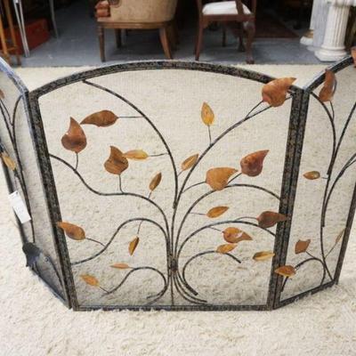 1261	ARTISAN HOUSE COPPER FOREST FIRESCREEN, APPROXIMATELY 44 IN X 30 IN
