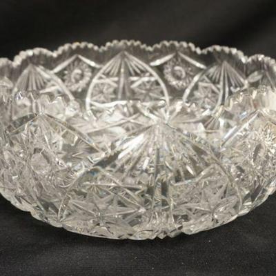 1192	LARGE CUT GLASS BOWL, APPROXIMATELY 4 1/2 IN X 10 IN

