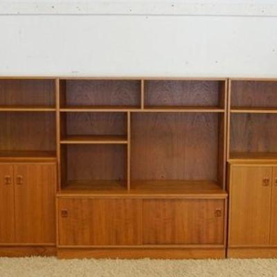 1024	DANISH MIDCENTURY MODERN MODULAR WALL UNIT CALLED OJ CONSISTING OF 10 UNITS THAT CAN BE PLACED AS DESIRED, COMES W/ORIGINAL COLOR...