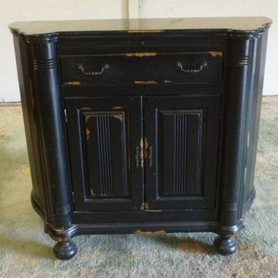 1224	COUNTRY FRENCH SERVER, ONE DRAWER, 2 DOOR W/PULL OUT SURFACE HAVING A PAINT DISTRESSED FINISH, APPROXIMATELY 48 IN X 20 IN X 42 IN...