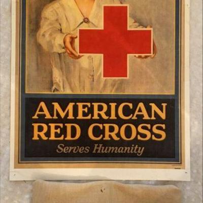 https://www.ebay.com/itm/125526191386	NW1006 VINTAGE RED CROSS NURSE HAT AND PIN WITH POSTER 
