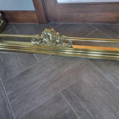 Solid Brass Fireplace Fender circa 1860 from England
