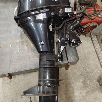 Nissan 9.8hp outboard motor with only 5 hours