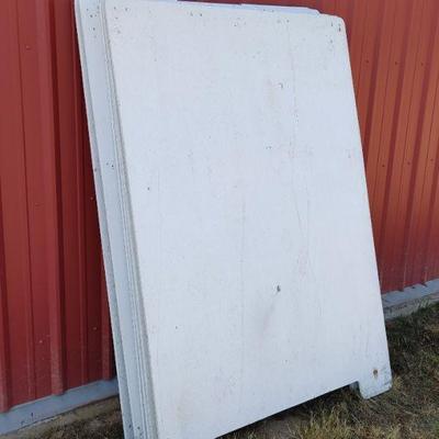 Three wood 5x4 A-frame signs