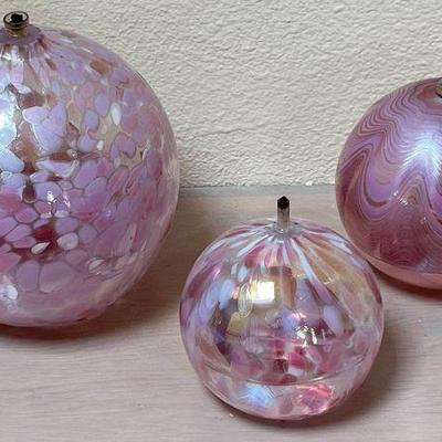 Hand blown oil lamps