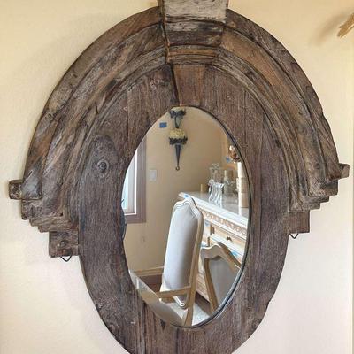 Amazing wooden mirror