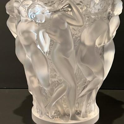 Lalique Bacchantes Crystal Vase - truly a stunning piece! A work of art! WOW!

Measuring 8.75