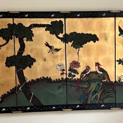 Gorgeous Asian Inspired Wall Panel in a beautiful design. 

Measures 6'l x 3' h