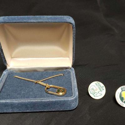 Augusta Nationals Masters Necklace & Ball Markers https://ctbids.com/estate-sale/17888/item/1789976